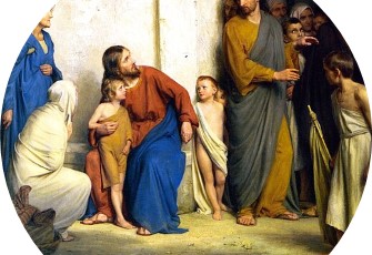 Jesus teaching children and men.jpg
